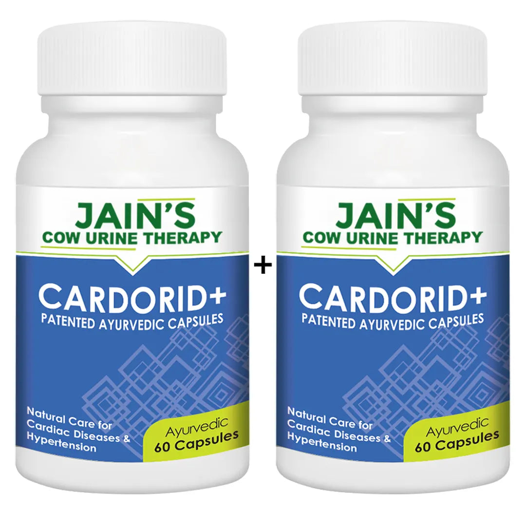 Jain's Cow Urine Therapy CARDORID+ Capsule Pack of 60