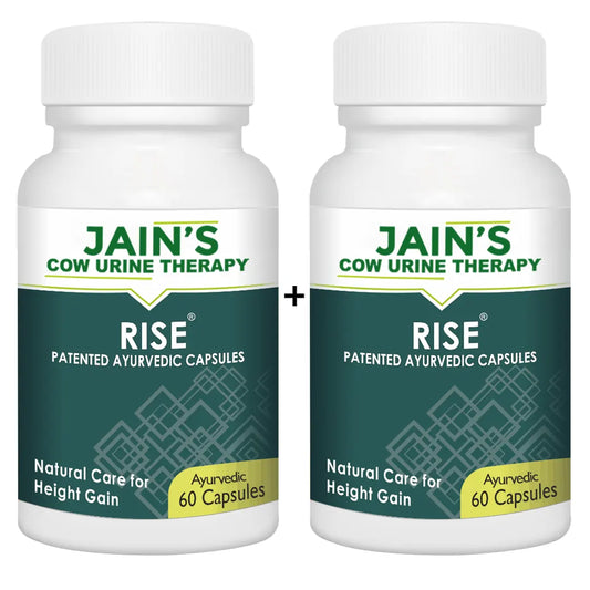 RISE Height Gain Capsule Pack of 60 By Jain's Cow Urine Therapy