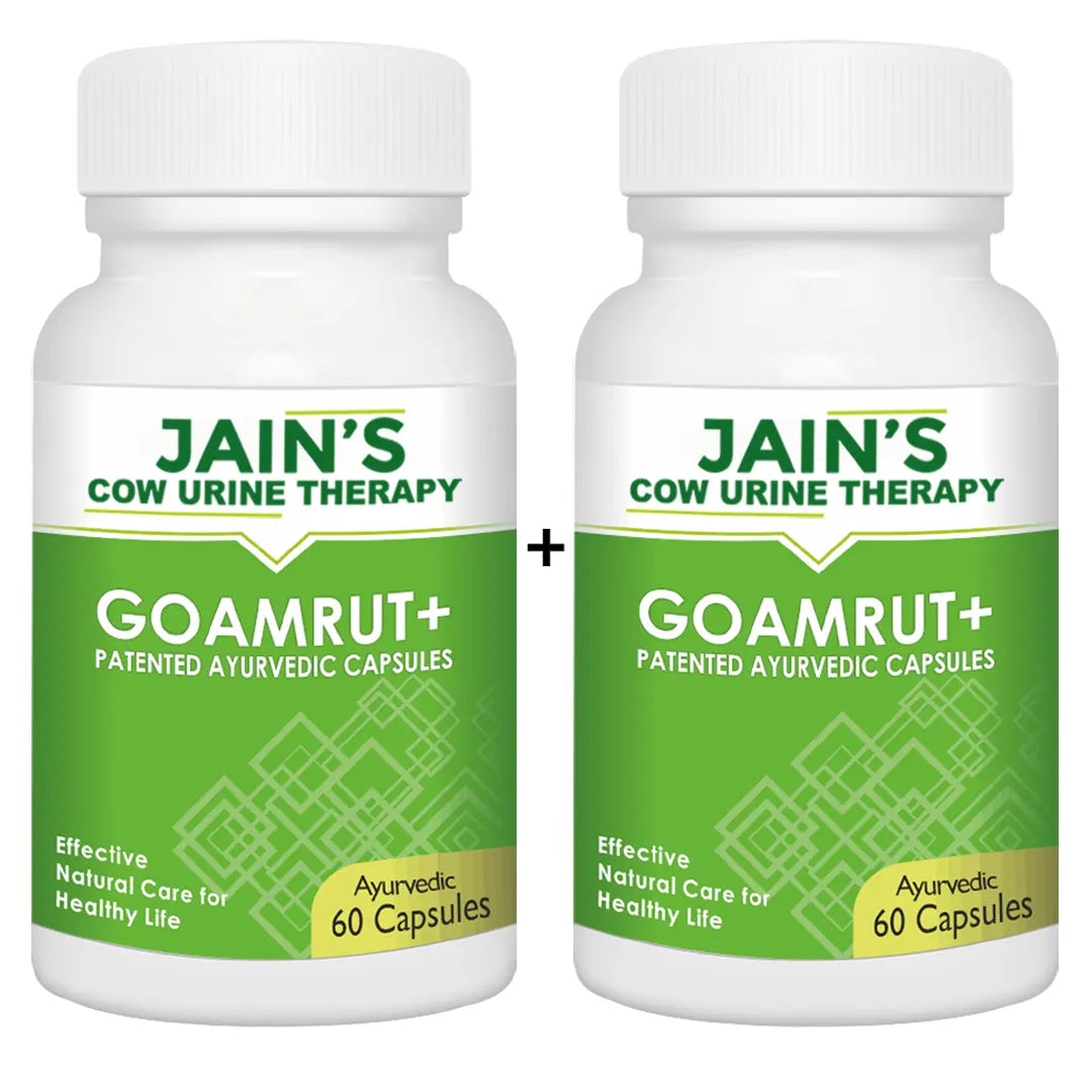 GOAMRUT Capsule Pack of 60 By Jain's Cow Urine Therapy