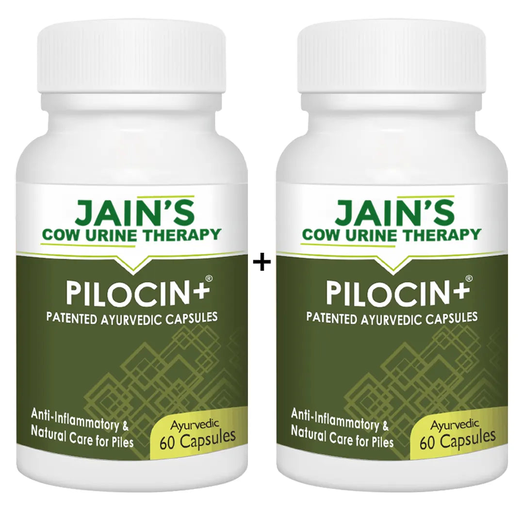 Pilocin Capsule for Piles By Jain's Cow Urine Therapy