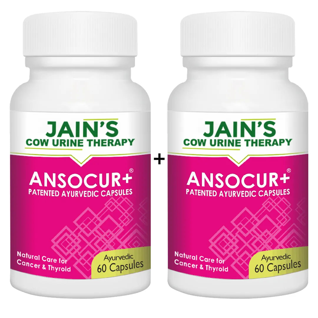 Jain's Cow Urine Therapy ANSOCURE Capsule Pack of 60