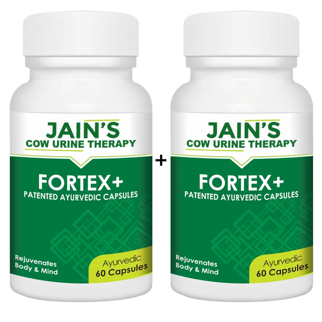 Jain's Cow Urine Therapy FORTEX+ Capsule Pack of 60