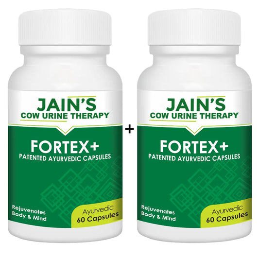 Jain's Cow Urine Therapy FORTEX+ Capsule Pack of 60