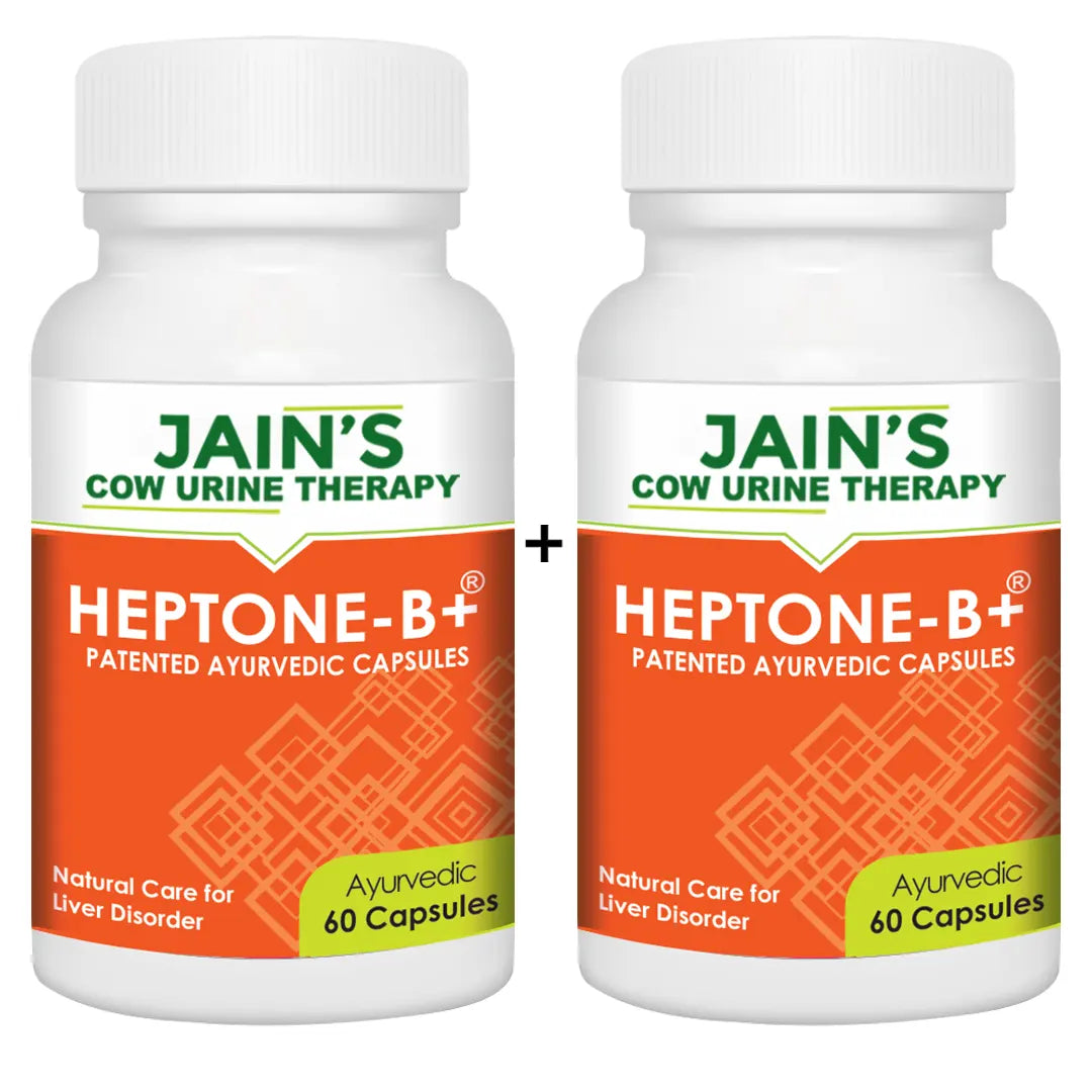 HEPTONE B+ Capsule Pack of 60 By Jain's Cow Urine Therapy