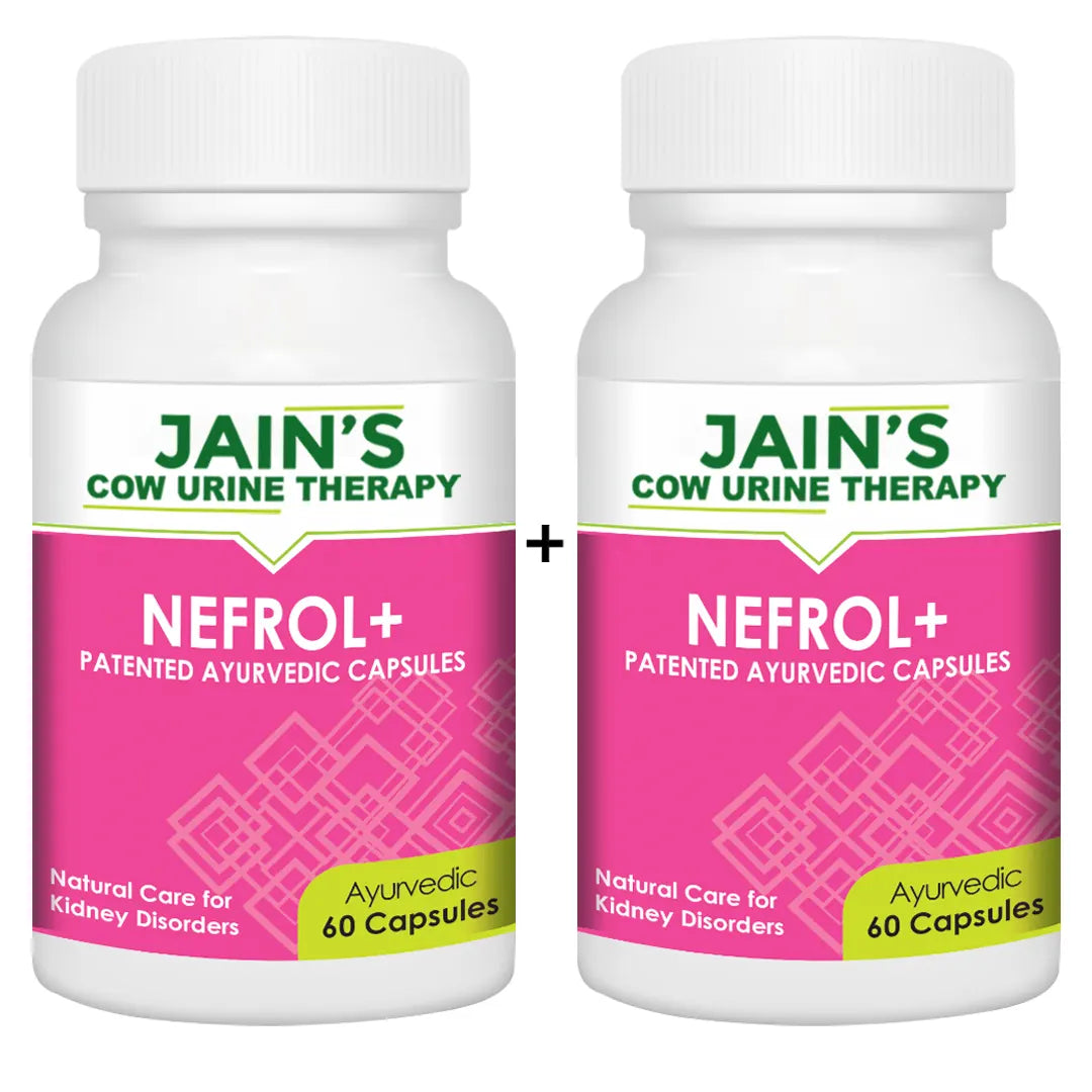 NEFROL+ Capsule Pack of 60 By Jain's Cow Urine Therapy