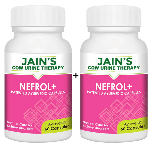 NEFROL+ Capsule Pack of 60 By Jain's Cow Urine Therapy