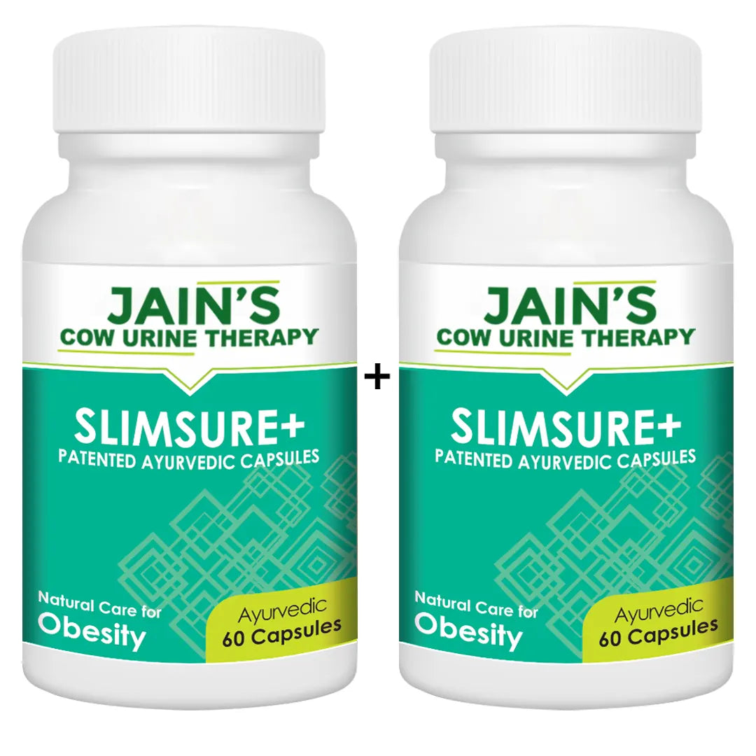 SLIMSURE+ Capsule Pack of 60 By Jain's Cow Urine Therapy