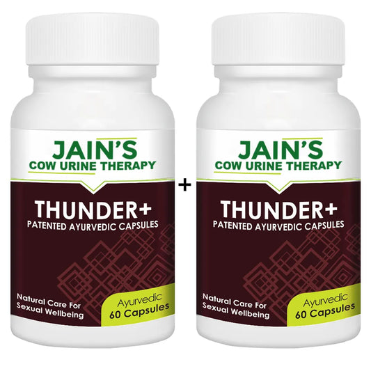 THUNDER+ Capsule Pack of 60 By Jain's Cow Urine Therapy