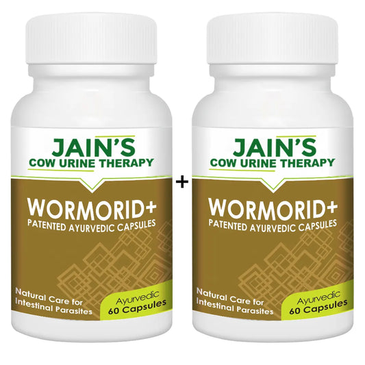 WORMORID Capsule Pack of 60 By Jain's Cow Urine Therapy