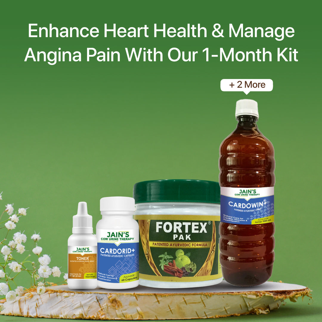 Heart And Angina Pain Relief Kit By Jain's Cow Urine Therapy