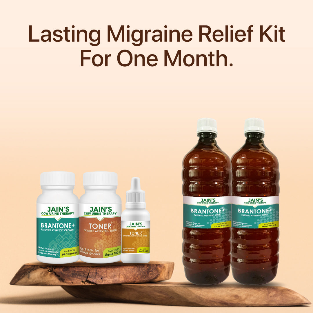 Migraine Relief Kit By Jain's Cow Urine Therapy