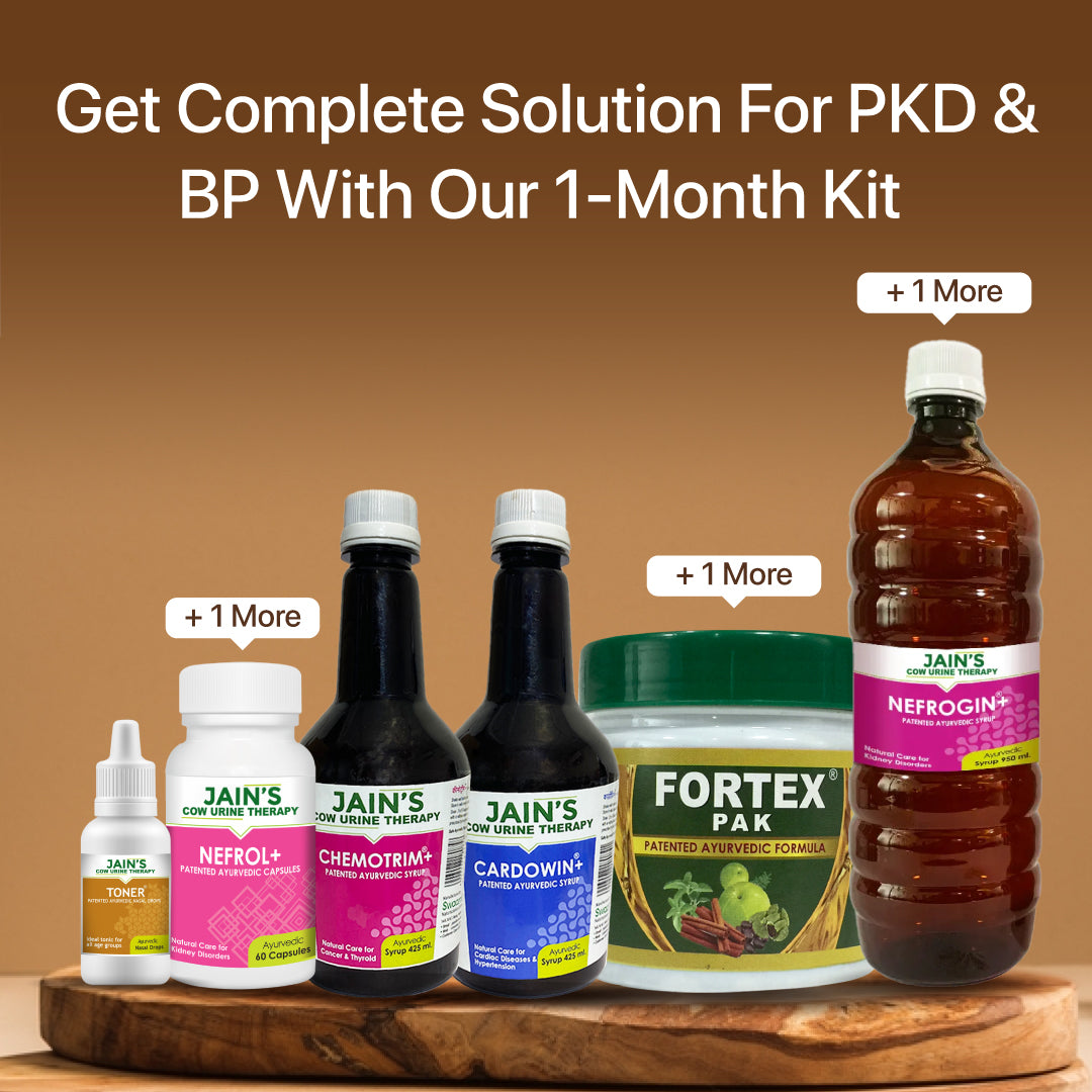 High BP And Polycystic Kidney Disease Care Kit By Jain's Cow Urine Therapy