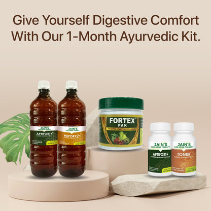 Jain's Cow Urine Therapy Ayurvedic Kit For Digestive Comfort 