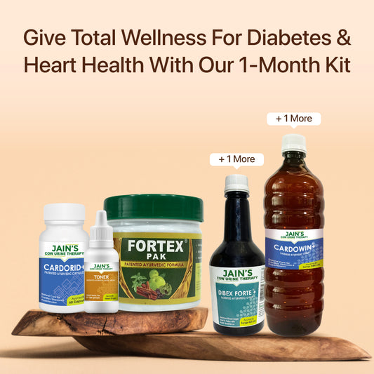 Diabetes And Heart Support Kit - Jain's Cow Urine Therapy