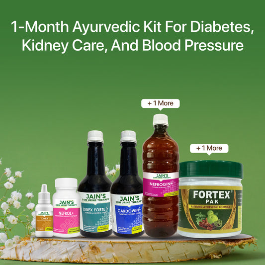 Diabetes, Kidney, and Blood Pressure Management Kit - Jain's Cow Urine Therapy