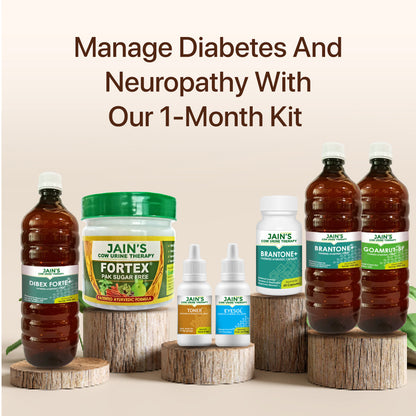 Jain's Cow Urine Therapy Diabetic Neuropathy Support Kit
