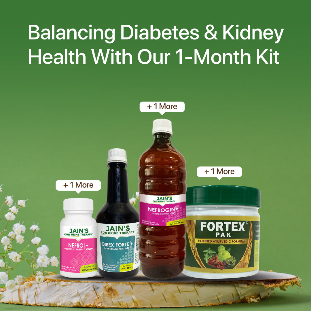 Kidney Kit Diabetes+ Kidney Support Kit – Jain's Cow Urine Therapy
