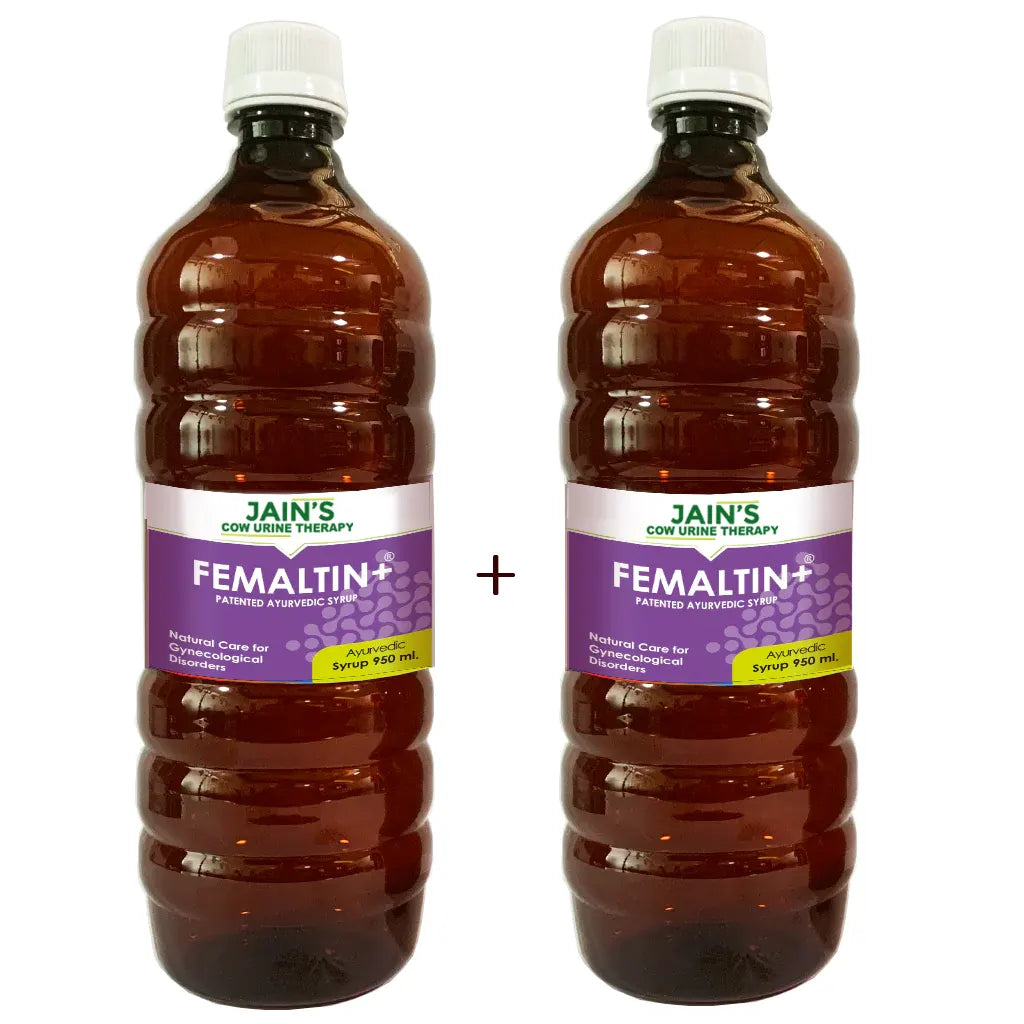 Femaltin+ Syrup 950ml - Sugar Free - Pack of 2 - Patented Ayurvedic Syrup