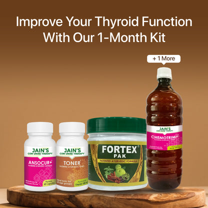 Hyperthyroidism Support Kit By Jain's Cow Urine Therapy