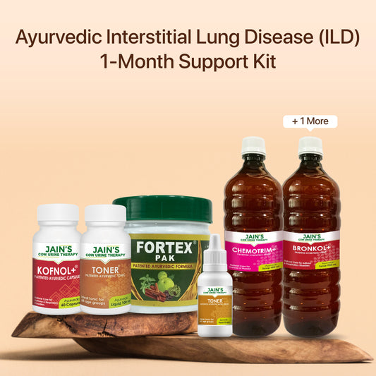Interstitial Lung Disease (ILD) Support Kit - Jain's Cow Urine Therapy