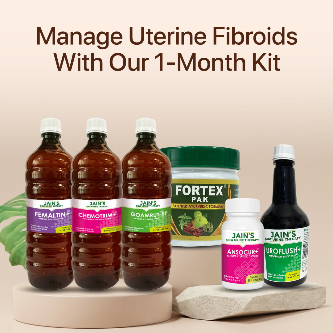 Uterine Fibroids Treatment Kit - Jain's Cow Urine Therapy