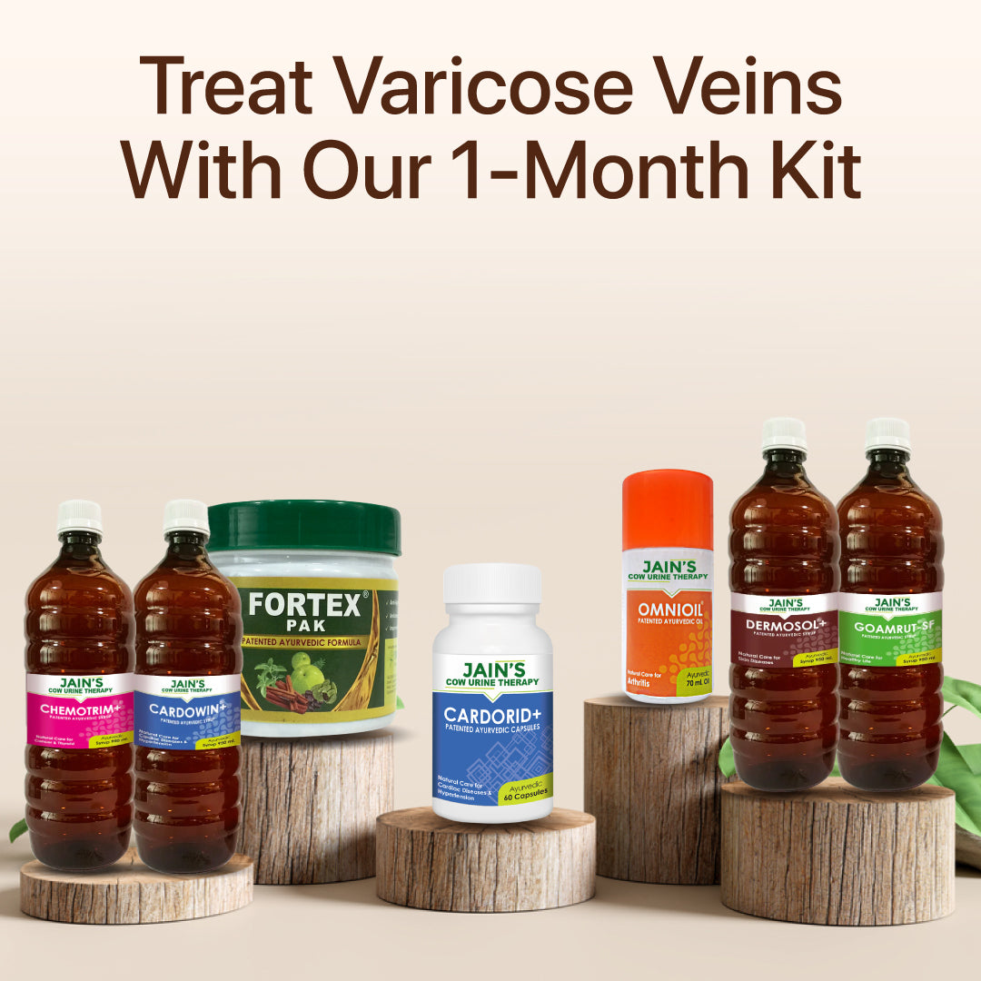 Varicose Veins Support Kit - Jain's Cow Urine Therapy