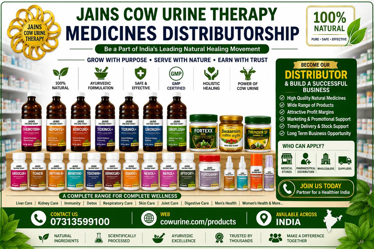 Jains Cow Urine Therapy Medicines Distributorship