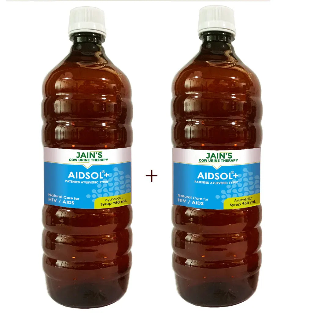 Aidsol+ Syrup 950ml - Sugar Free - Pack of 2 - Patented Ayurvedic Syrup