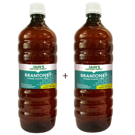 Brantone+ Syrup 950ml - Sugar Free - Pack of 2 - Patented Ayurvedic Syrup