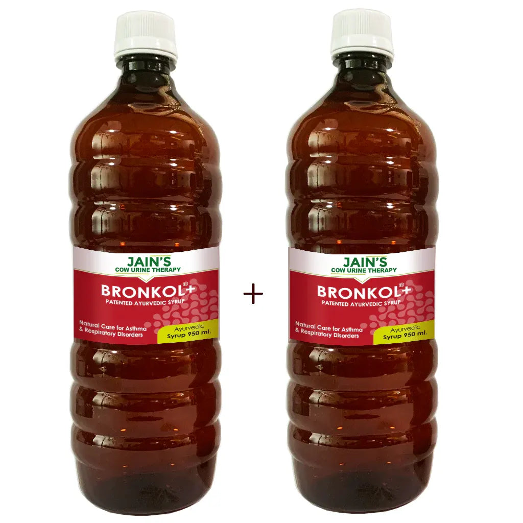 Bronocol Bronkol+ Syrup 950ml - Sugar Free - Pack of 2 - Patented Ayurvedic Syr ...