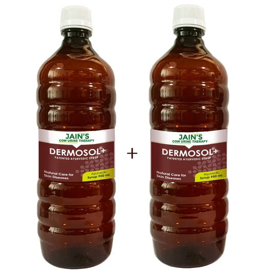 Dermosol+ Syrup 950ml - Sugar Free - Pack of 2 - Patented Ayurvedic Syrup