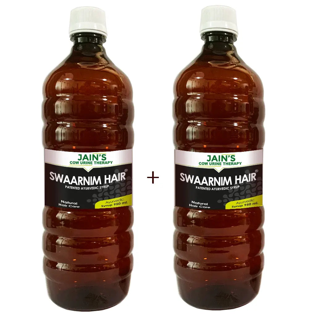 Swaarnim Hair Syrup 950ml - Sugar Free - Pack of 2 - Patented Ayurvedic Syrup