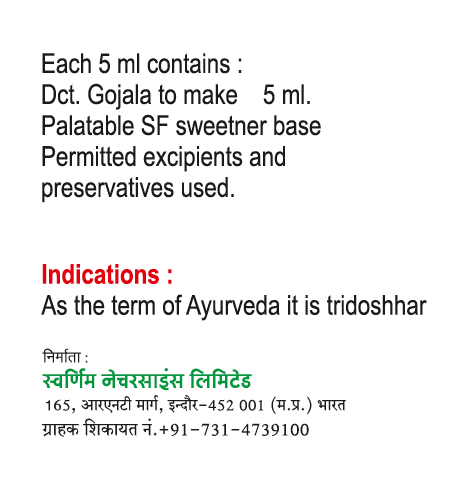 Goamrut Syrup 950ml - Sugar Free - Pack of 2 - Patented Ayurvedic Syrup - Jain's Cow Urine Therapy